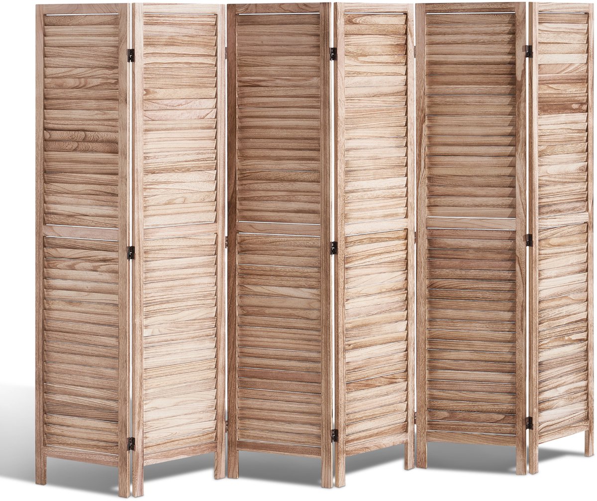 Vevor Roomdivider Roomdivider Scherm Houten 6-delig Opvouwbaar 242cm Privacyscherm