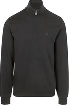 Lyle & Scott Half Zip Pullover Tonal Zwart - Maat XL - Heren - Quarter zip