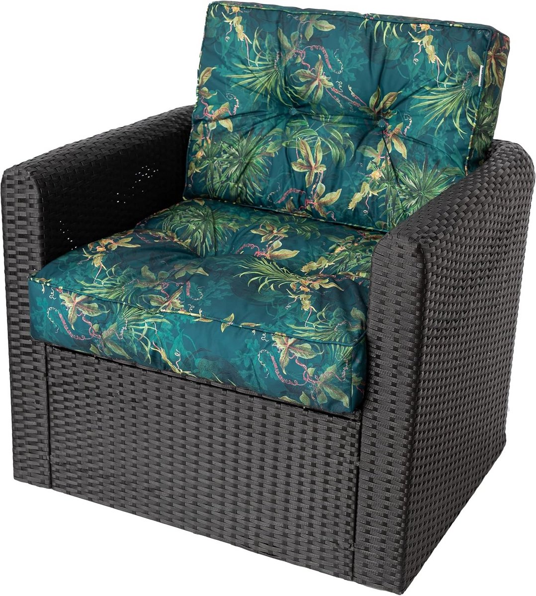 2-delig Stoelkussen Set voor Rotanstoel - Waterafstotend en Antislip - 50 x 50 cm