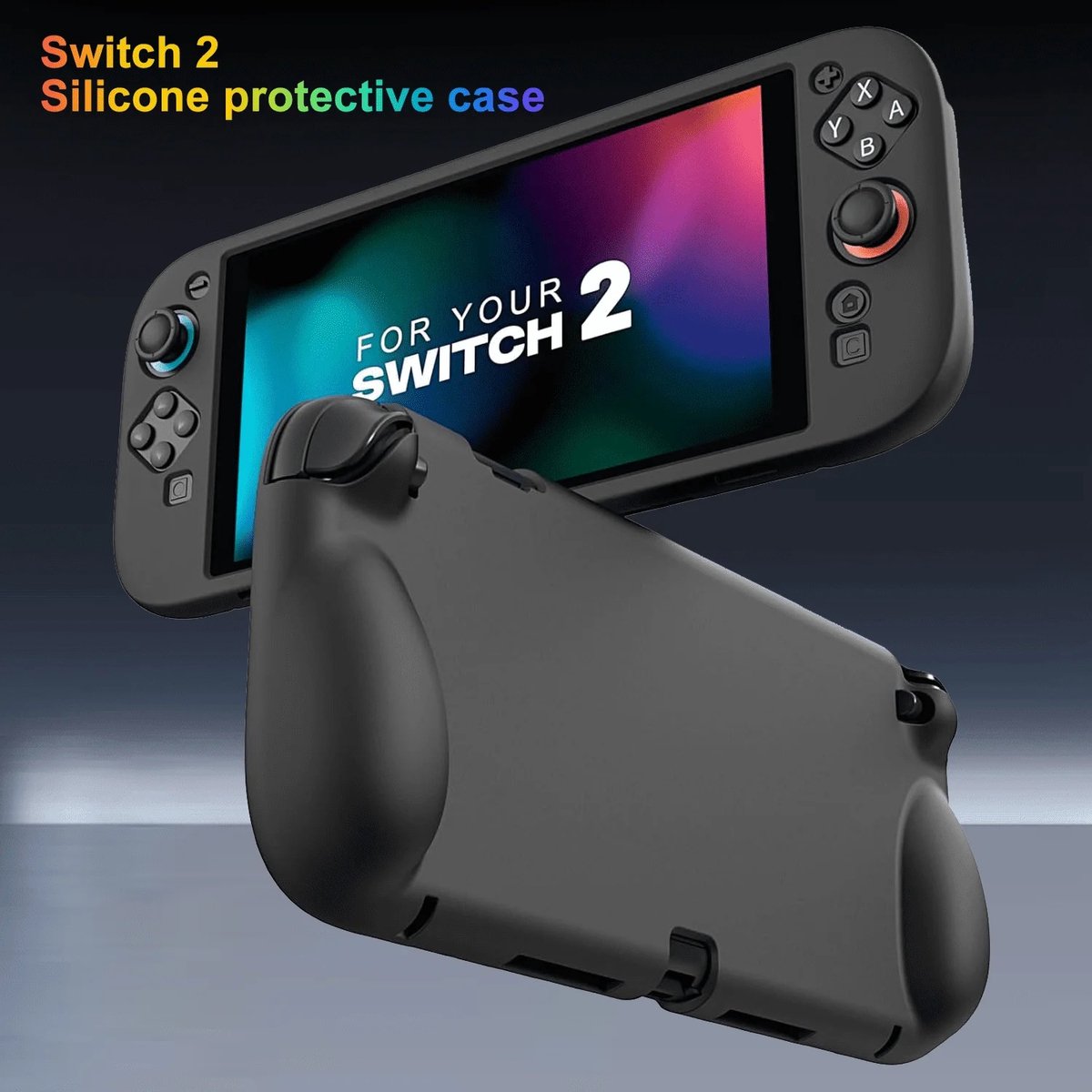 Femur Siliconen Beschermhoes voor Nintendo Switch 2 – Schokbestendig & Anti-Slip Case – Lichtgewicht Bescherming – Voorzien van Precieze Cut-outs