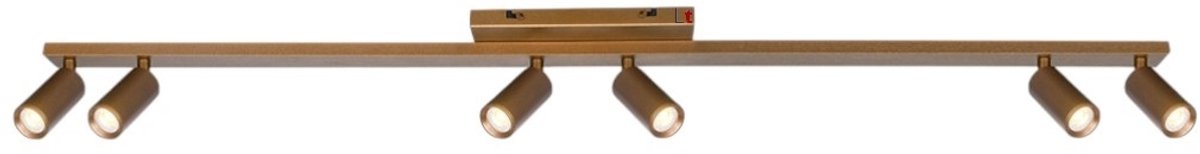 Freelight - Spot Scolo 6 lichts L 119 cm brons goud