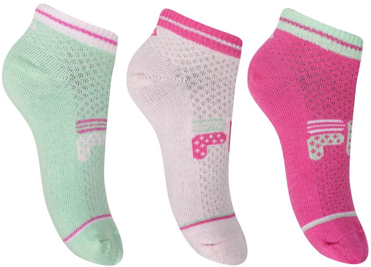 Fila Sokken 3-pack Jr Girl Quarter Lipstick Mix 35-38 35/38 Multicolor