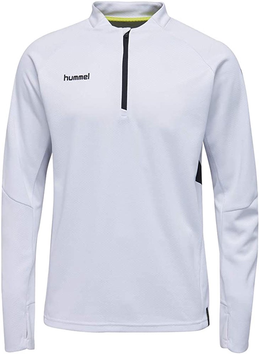 Hummel Tech Move Wit herensweater met halve rits - S