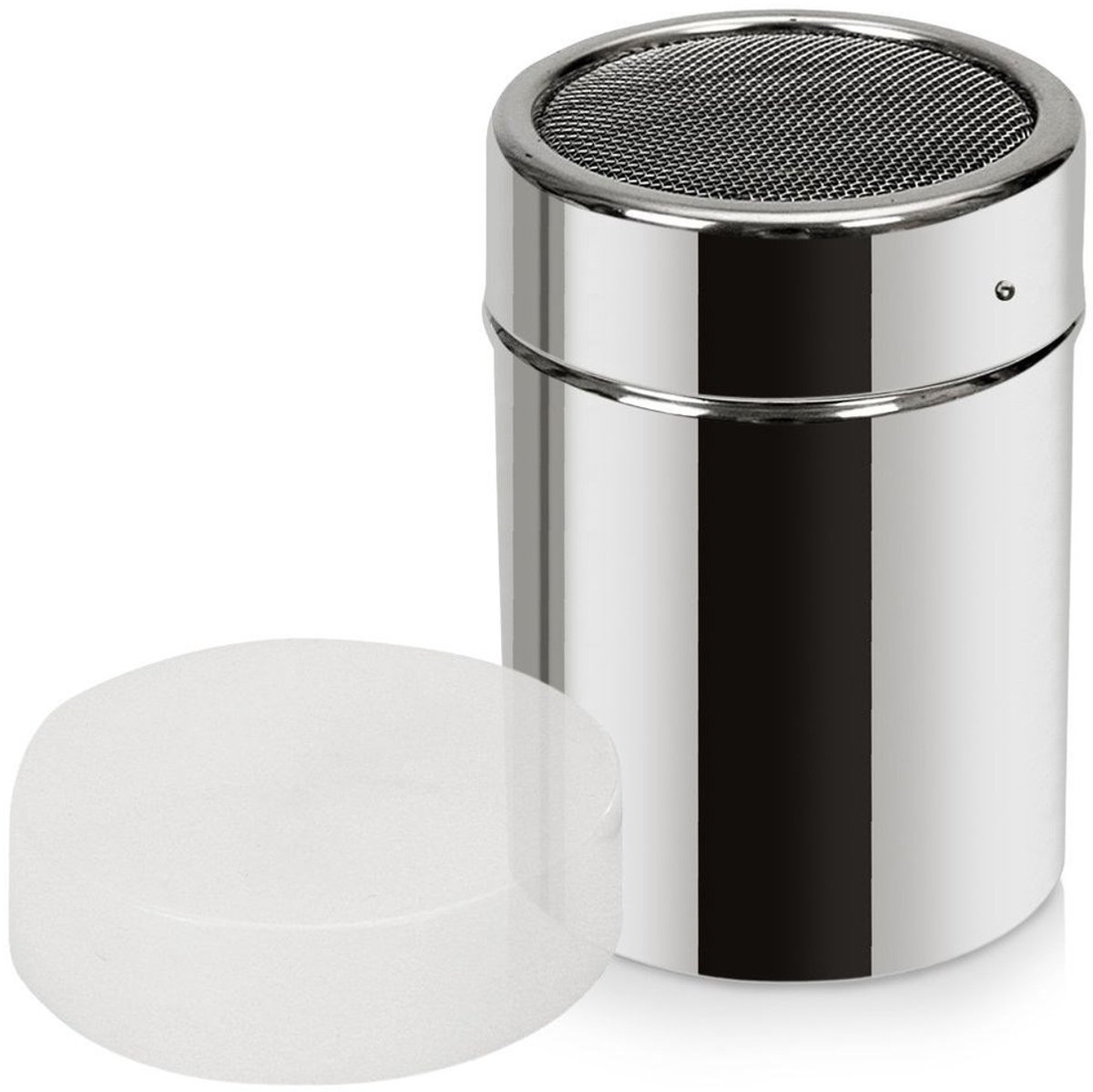 Orion - Container met Zeef - 300 ml - Roestvrijstaal - Transparante Deksel