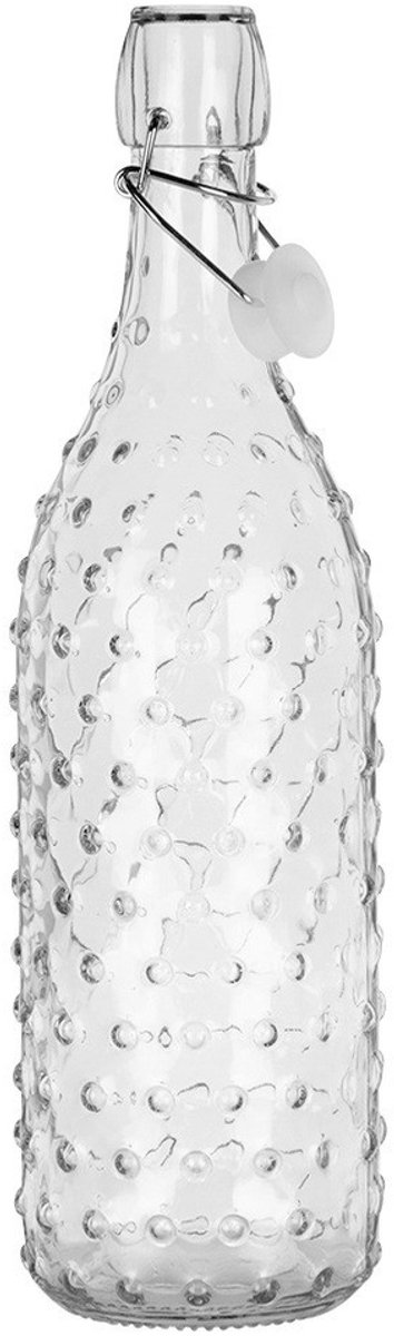 Orion - Retro Glazen Fles - 1L - Clip Sluiting - Geschikt voor Naleven en Dranken van orion — afbeelding 3