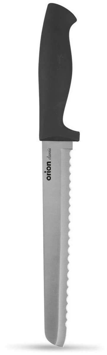 Orion Classic - Roestvrijstalen Broodmes - 30cm - Zwarte Handgreep - Ergonomisch