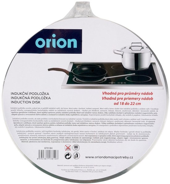 Orion - Inductieplaat - Roestvrij Staal - 20 cm - Afneembare Handgreep van Merkloos — afbeelding 4