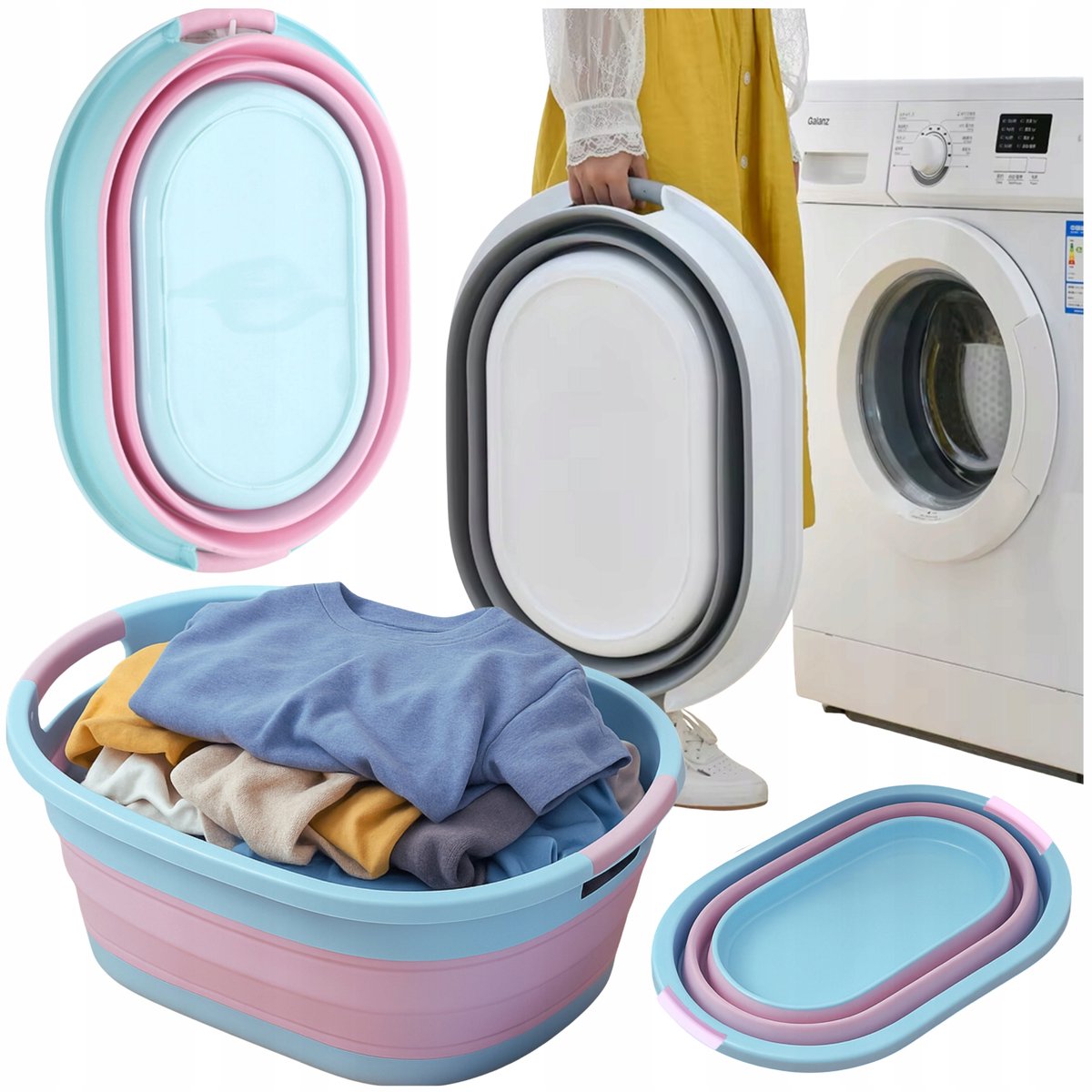 Opvouwbare Silicoen Wasbak 25L - Ruimtebesparend en Multifunctioneel
