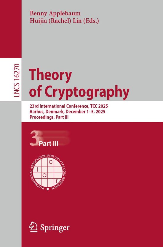 Computer Science (R0) 3 - Theory of Cryptography - cover