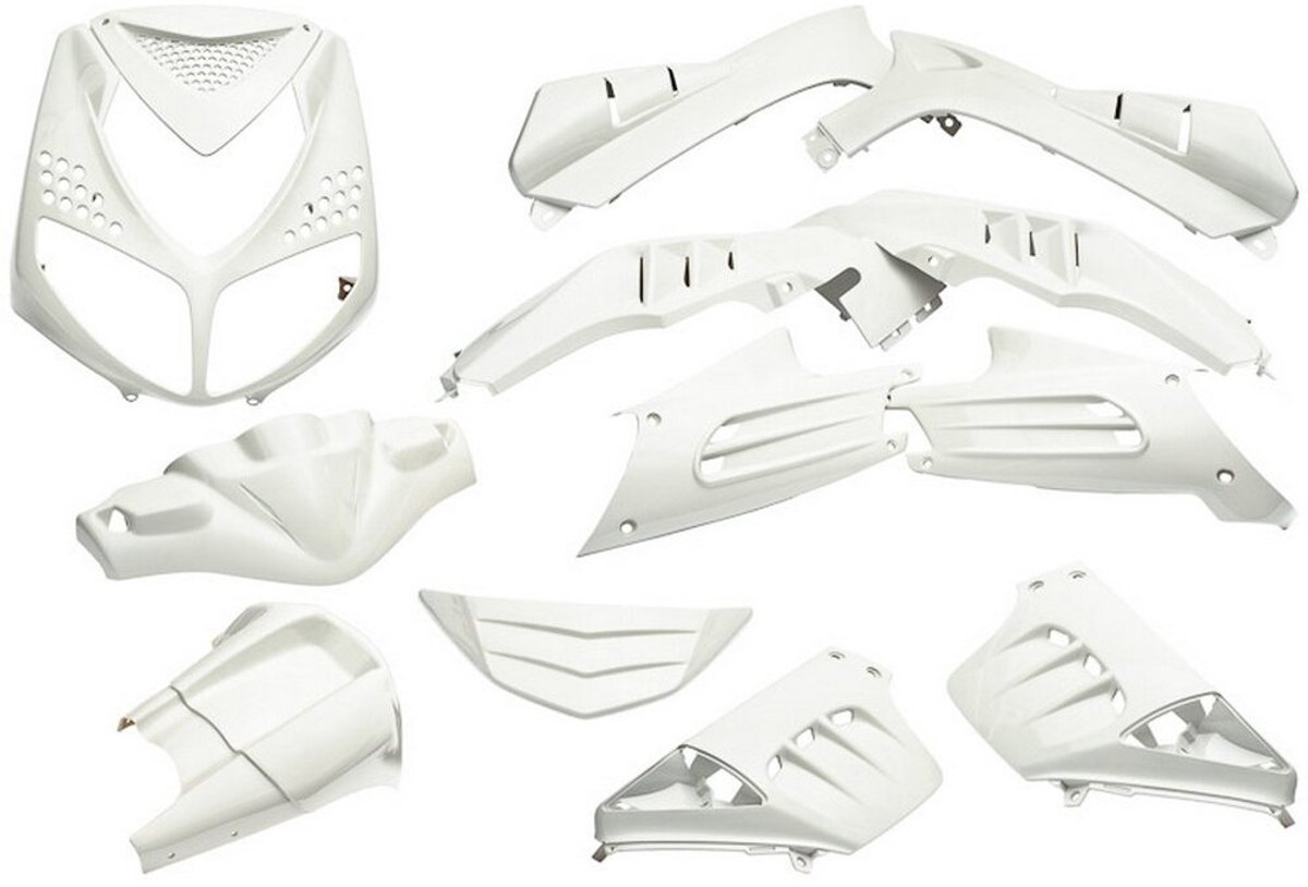 Edge Kappenset Peugeot Speedfight 2 - 13 delig - wit metallic