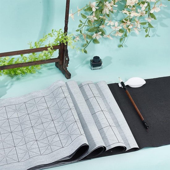 Chinese Calligraphy Water Cloth Reusable Chinese Magic Cloth Water Paper Calligraphy Fabric Book Notebook