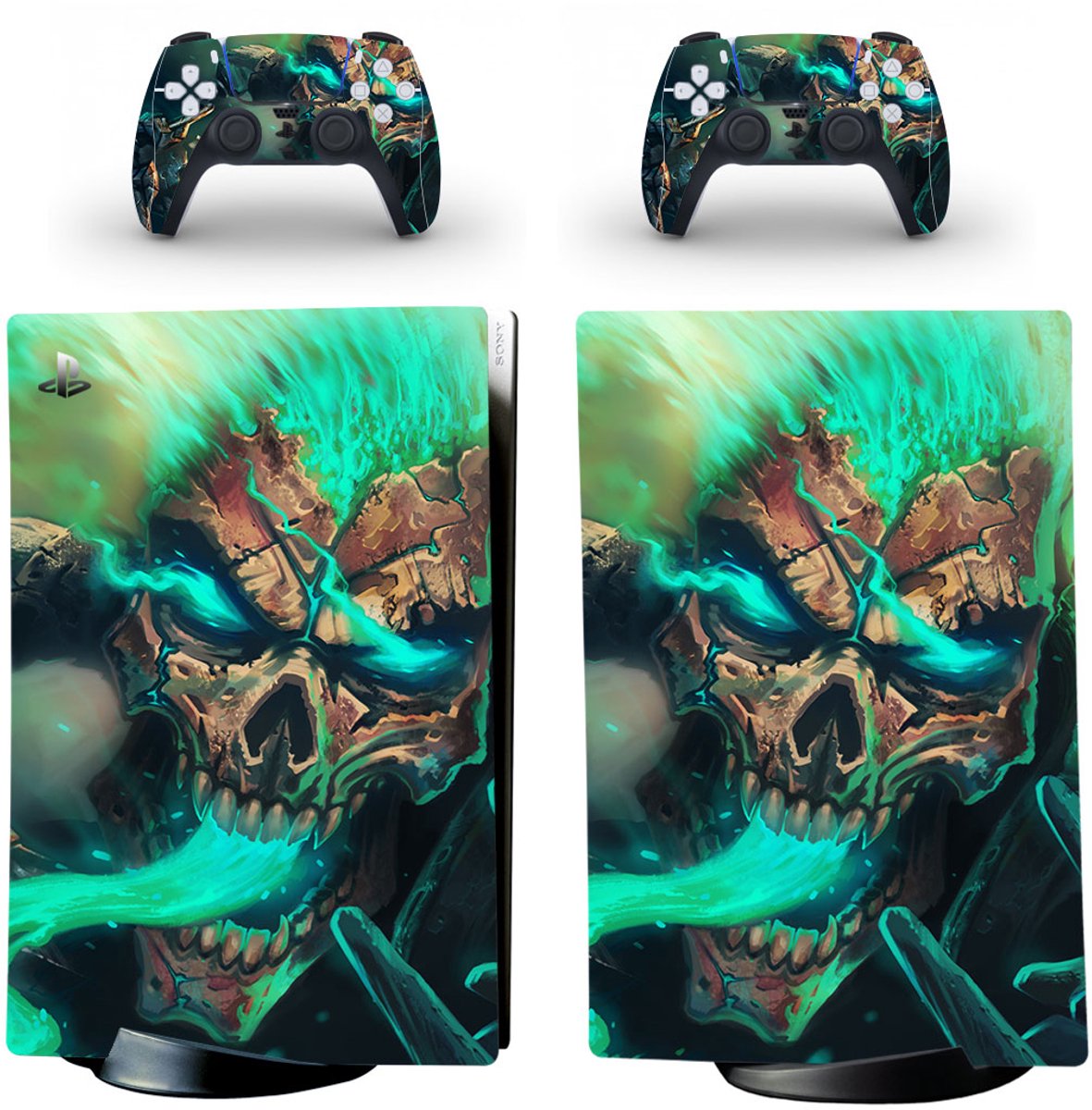 PS5 Disk - Console Skin - Mad McRibs - 1 console en 2 controller stickers