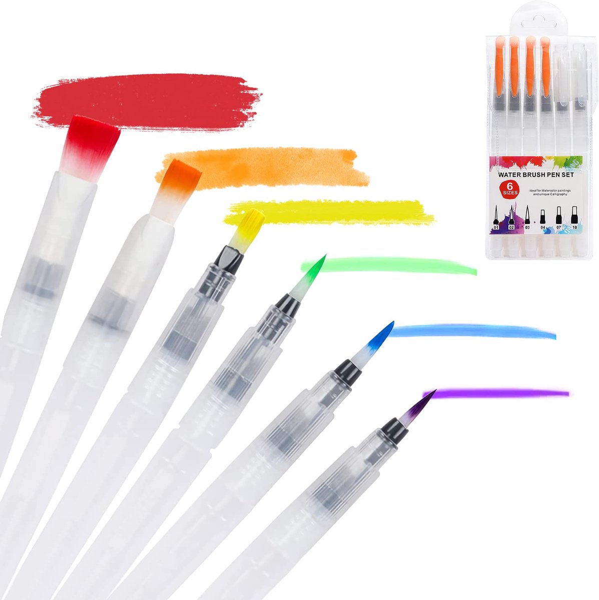 IMPERATORIS® Waterverf - Waterverf van Hoge Kwaliteit - Voor School Jongens en Meisjes – Ideaal voor hobby - Schilderen op Nummer - 6 stuks