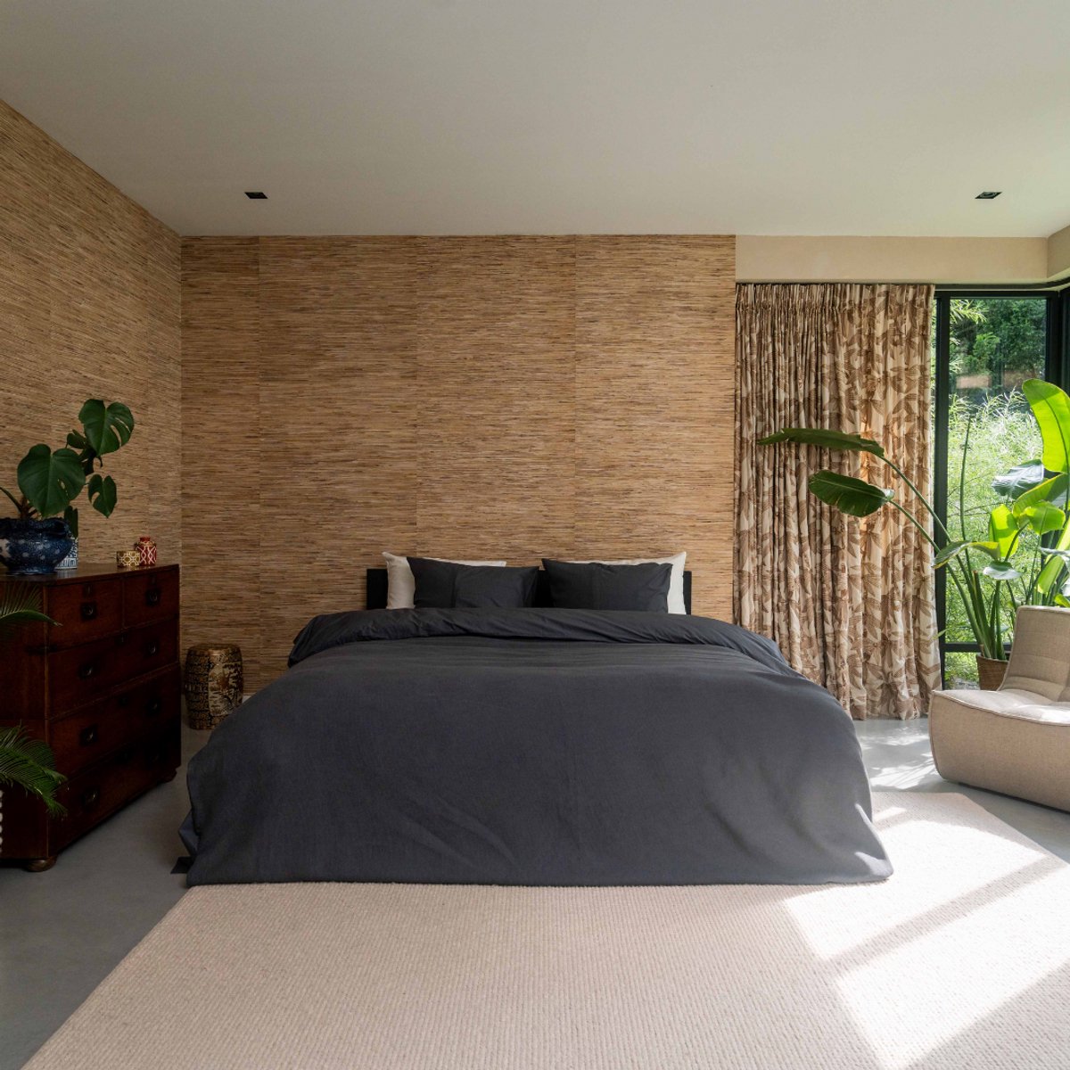 Kayori Erimo Dekbedovertrek Egyptisch Katoen - 240x200-220 cm +2 slopen - Lits-jumeaux - 300 TC Premium Hotelkwaliteit - Antracite