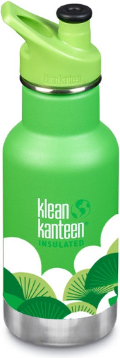 Klean Kanteen isolated drinkfles met Sportcap - 355 ml. - Oerwoud Groen