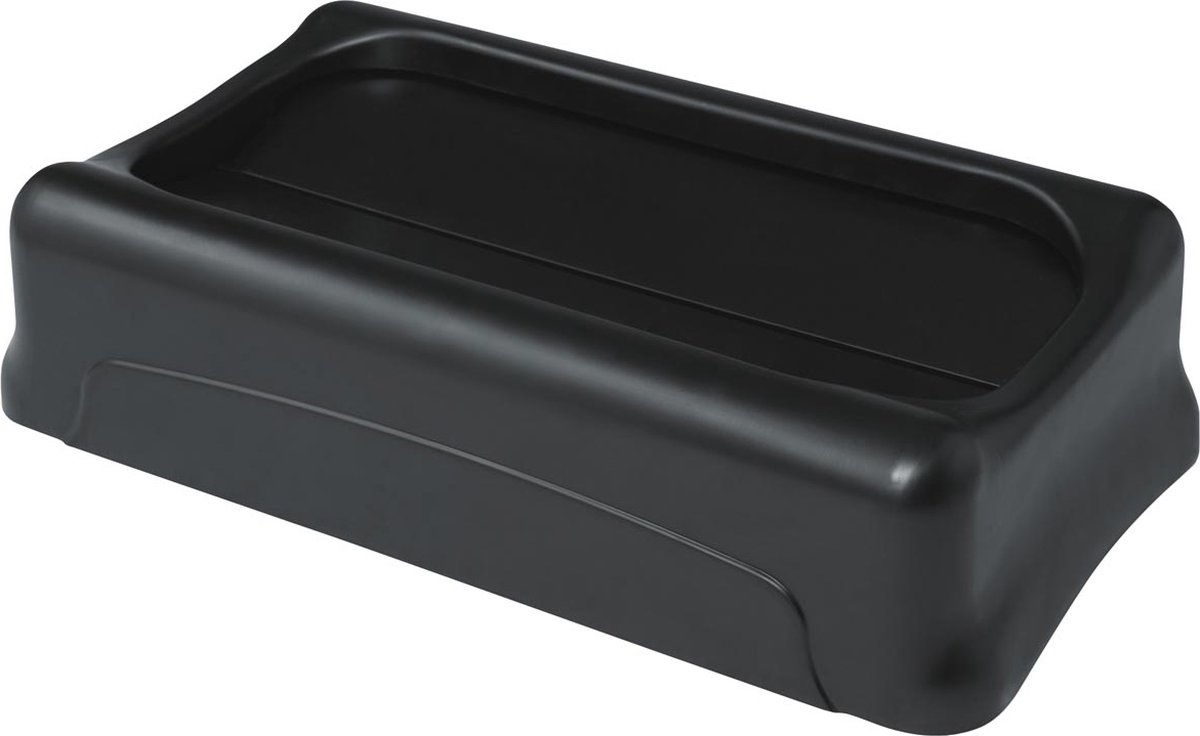 Rubbermaid deksel voor afvalcontainer Slim Jim, tuimeldeksel, zwart