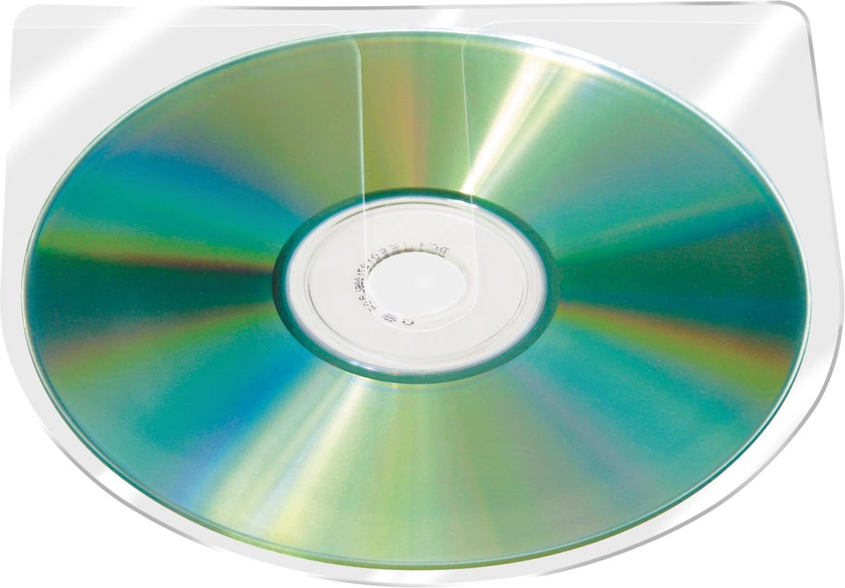 Q-CONNECT CD hoes zelfklevend PP 100 stuks 10 stuks