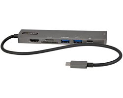 StarTech.com USB-C Multiport Adapter Hub, USB-C naar 4K 60Hz HDMI, Gigabit Ethernet en 100W Laptop Charging voor Macbook Pro / Air en Windows