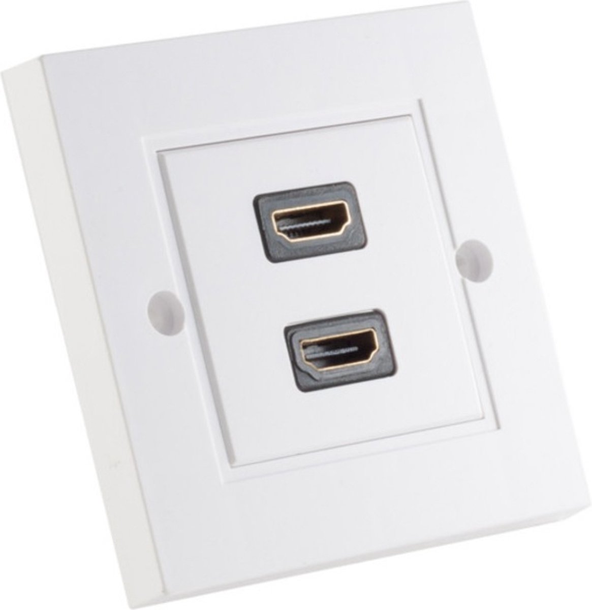 S-Impuls HDMI inbouw wandcontactdoos met 2 aansluitingen - versie 1.3 (Full HD 1080p)