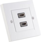 Prise Murale Nedis HDMI™ | 1x HDMI™ Femelle | 4K à 60 Hz | HDMI™ Femelle | Noir | 18