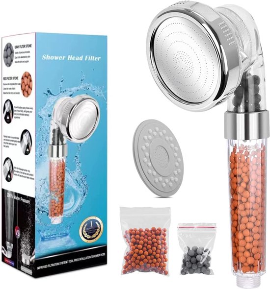 Douchekop Handdouche Hoge druk Roestvrij Staal Wellness Spa