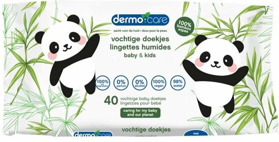 Dermo Care - Bamboo - Snoetenpoetsers - 1 x 40 stuks