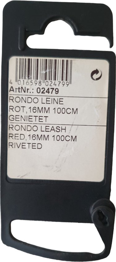 Karlie rondo ligne rivetée rouge