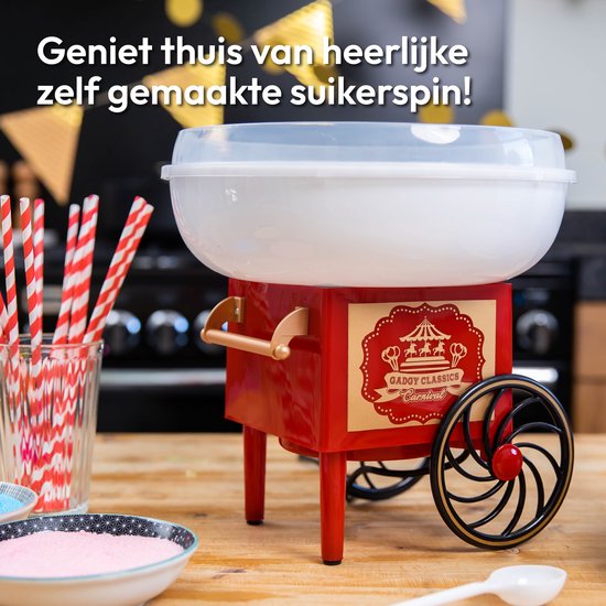 Gadgy Suikerspinmachine - Suikerspin Machine incl. maatlepel - Suikerspinmakers - Kinderfeestje — afbeelding 2