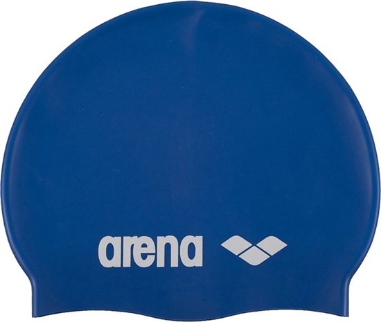 Arena Classic Silicone Badmuts - Unisex - wit/blauw