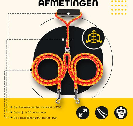 Lantaarnpaalriem - handsfree riem voor honden