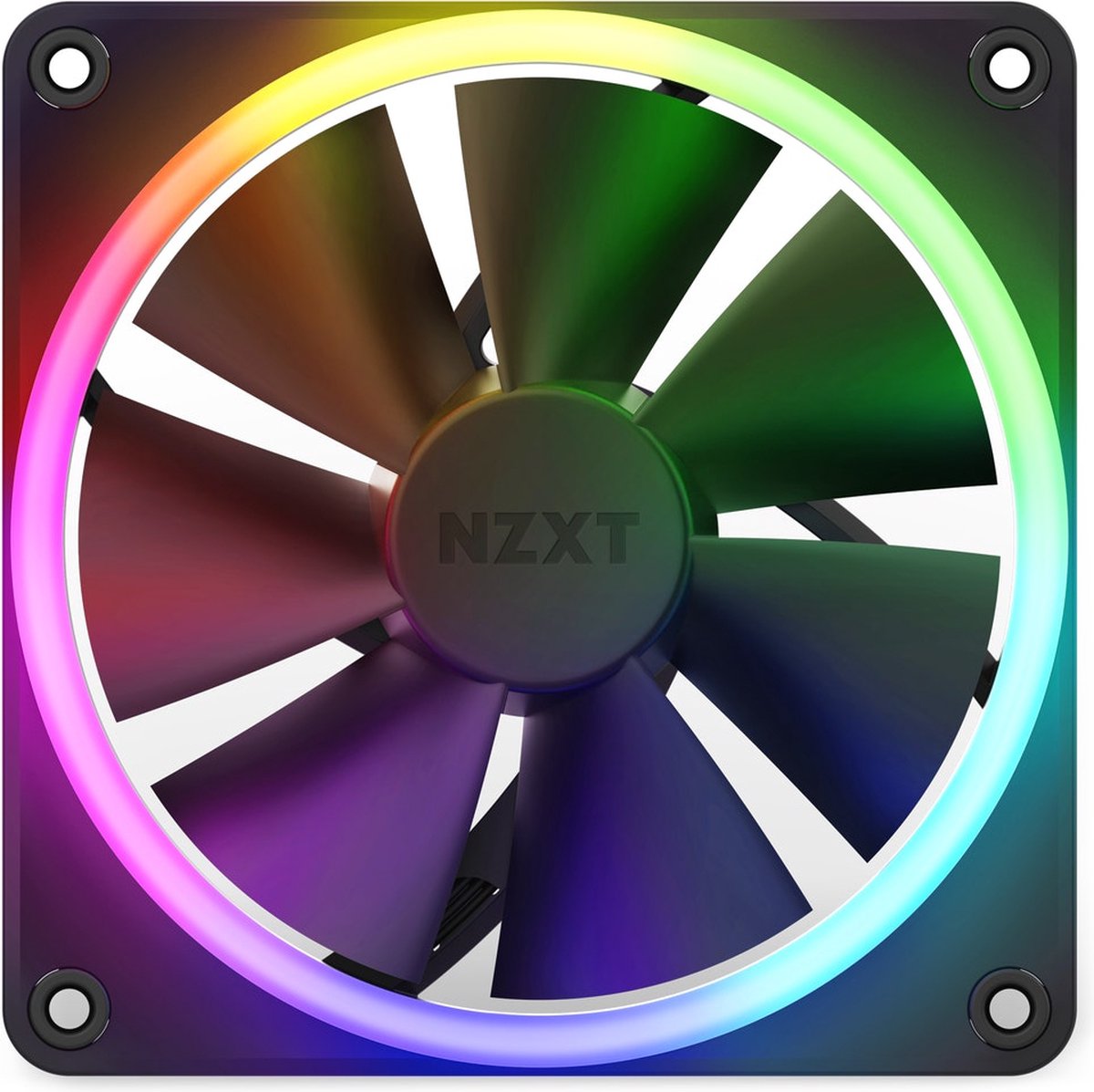 NZXT F120RGB - Ventilator - 120 mm - RGB - zwart