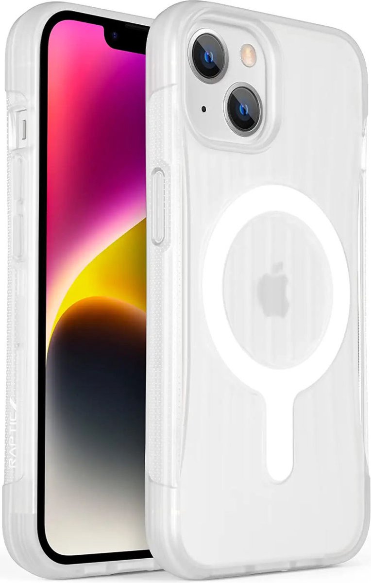 Raptic Clutch MagSafe Apple iPhone 14 Hoesje Duurzaam Transparant