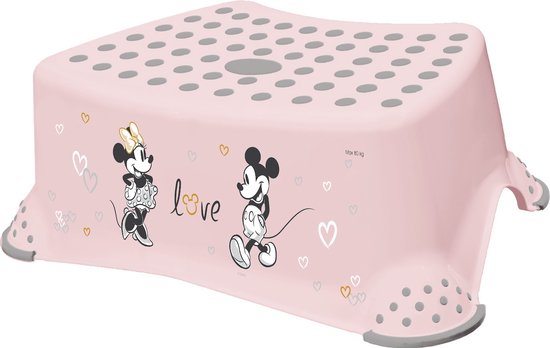 Keeeper Minnie Mouse Opstapje - Lichtroze - Voor Toilettraining en Tandenpoetsen