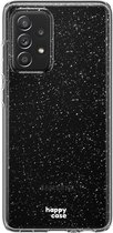 HappyCase Hoesje Flexibel TPU Glitter Print Geschikt voor Samsung Galaxy A53