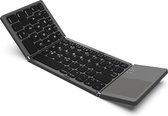 Igoods Toetsenbord Draadloos - Wireless Keyboard - Opvouwbaar Mini Bluetooth Toetsenbord met Touchpad - QWERTY Toetsenbord - BT 3.0 - Universeel - Ultradun - Zwart