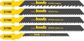 kwb 617285 Decoupeerzaagblad-set voor hout 5 stuk(s)