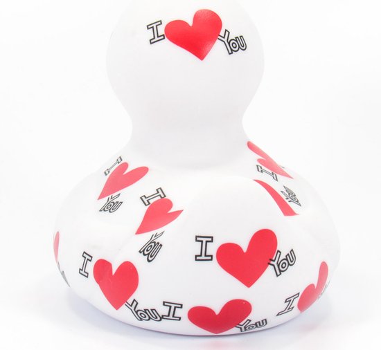 BudDuck Luxury Badeendje - I Love You Duck -Badspeelgoed van BudDuck — afbeelding 4