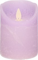 Bougie lilas cire rustique 7.5x10 cm