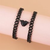 Bixorp Friends - Bracelets d'amitié pour 2 - Coeur magnétique Zwart - Bracelet BFF
Filles - Bracelet Best Friends Cadeau d'amitié pour deux