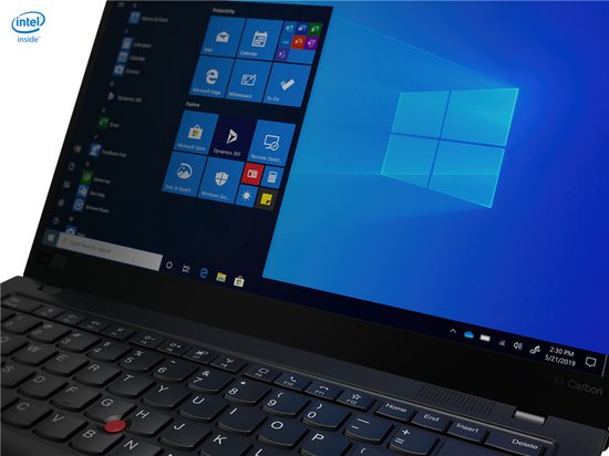 Lenovo ThinkPad X1 Carbon Gen 8 Intel® Core™ i5 i5-10310U Laptop 35,6 cm (14") Full HD 8 GB LPDDR3-SDRAM 256 GB SSD Wi-Fi 6 (802.11ax) Windows 10 Pro Zwart - Lenovo - Hoofdafbeelding