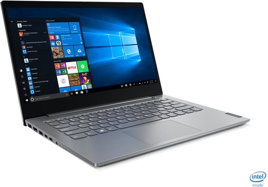Lenovo ThinkBook 14 IIL Intel® Core™ i5 i5-1035G1 Laptop 35,6 cm (14") Full HD 8 GB DDR4-SDRAM 256 GB SSD Wi-Fi 5 (802.11ac) Windows 10 Pro Grijs - Lenovo - Hoofdafbeelding