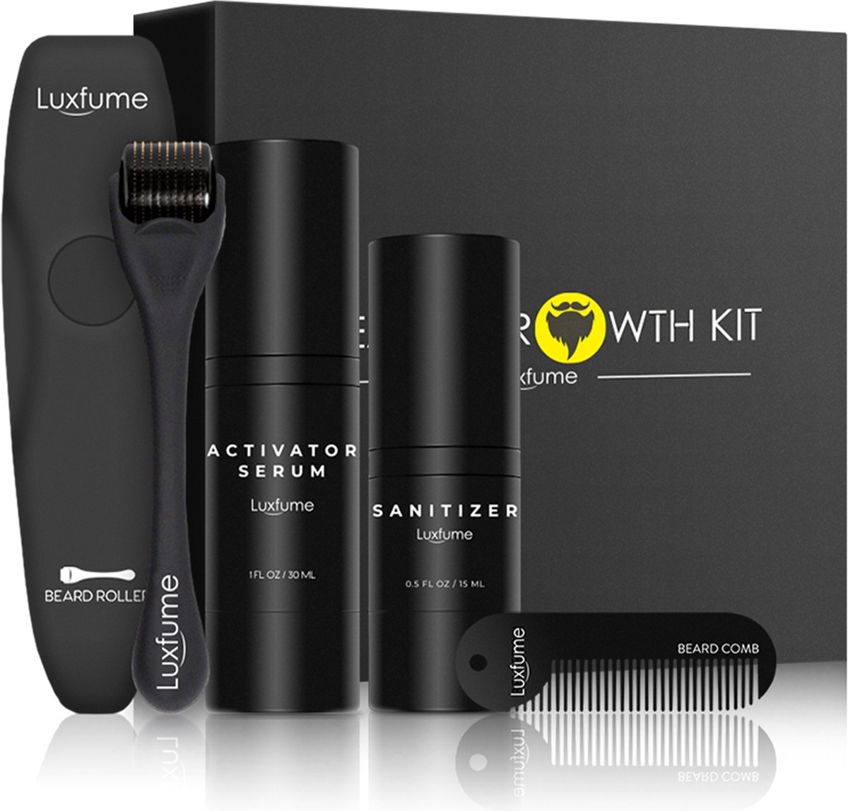 Baardverzorgingsets - Baardverzorgingset - Baardgroei kit - met Baardkam