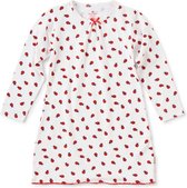 Little Label Pyjama Meisjes Maat 146-152/12Y - wit, rood - Lieveheersbeestjes - Nachthemd - Slaapshirt - Zachte BIO Katoen