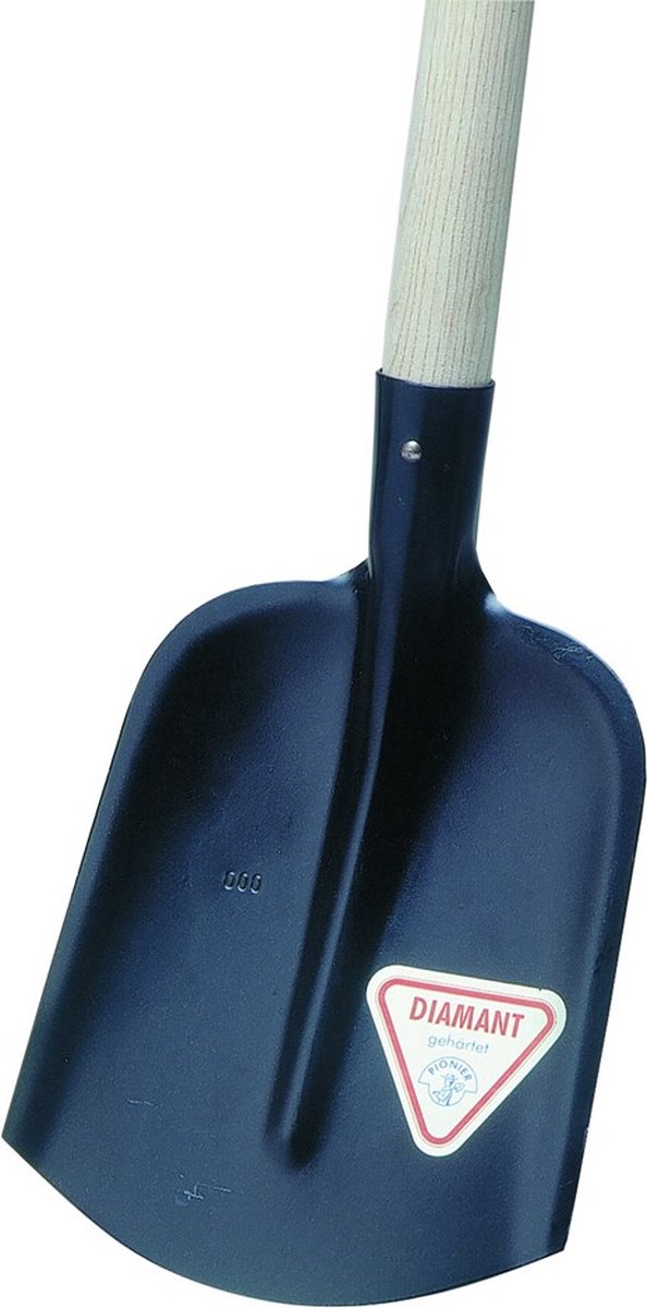 IDEALSPATEN schop - ET - met steel - met rand - 1/4 blad - 100 cm
