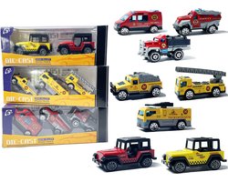Speelgoed mini auto's set  8 stuks - model auto's Diecast - mini alloy voertuigen set