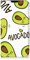 Mobiel Bookcase Valentijn Cadeautje Haar iPhone 14 Plus Smart Cover Hoesje Avocado Singing