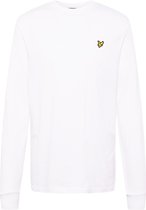 Lyle & Scott Mock Neck Long Sleeve Tshirt Polo's & T-shirts Heren - Polo shirt - Wit - Maat S