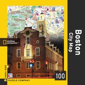 Boston City Map Mini 100 piece jigsaw puzzle - 0819844014964