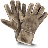 Fellhof Trend warme handschoenen winter maat 11 - retro - lamswol - lamsleder - gevoerd – unisex