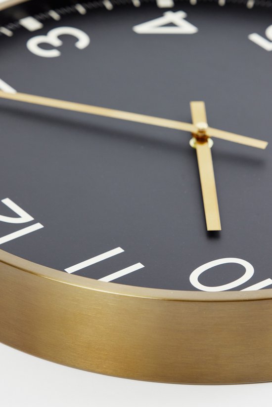 Light&living Klok Ø40 cm TORRIA zwart+goud